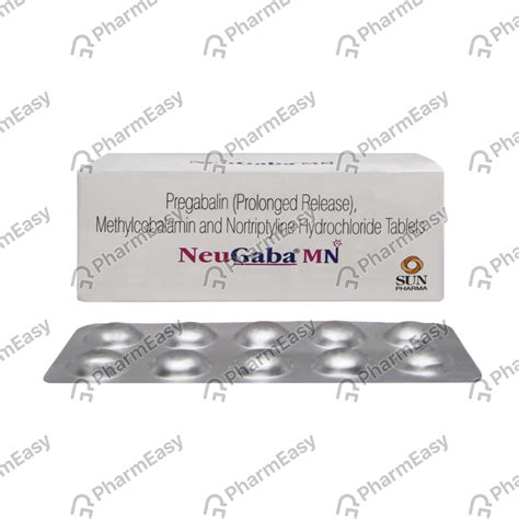 Neugaba Mn Strip Of 10 Tablets Uses Side Effects Price And Dosage