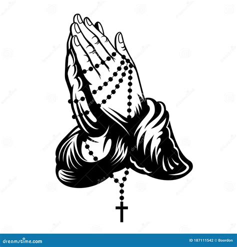 Drawings Of Praying Hands With A Cross