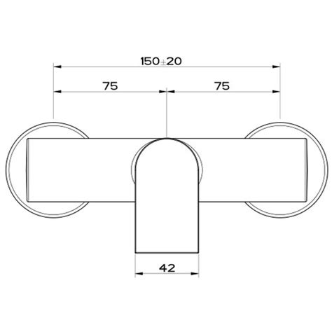 Gessi 38631 031 VIA MANZONI Miscelatore Esterno Doccia Finitura Cromo