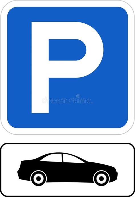 Parking Lot, Road Signs, Set, Vector Icon. Parking Signs Vector. Stock ...