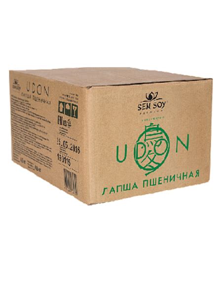 Сенсой Лапша пшеничная UDON Удон Sen Soy Premium коробка 4 5 кг для