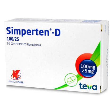 Simperten D Losartanhidroclorotiazida 100 Mg 25 Mg 30 Comprimidos