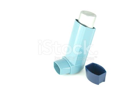 Asthma Inhaler Isolated On White Background Stock Photo Royalty Free