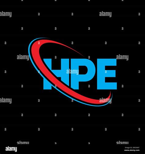 HPE logo. HPE letter. HPE letter logo design. Initials HPE logo linked with circle and uppercase ...