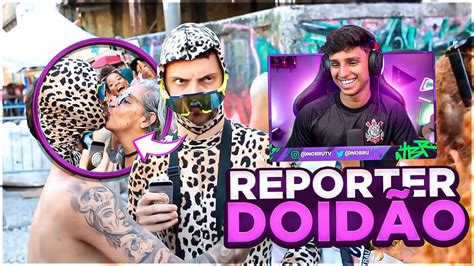 NOBRU REAGINDO REPÓRTER DOIDÃO NO CARNAVAL YouTube