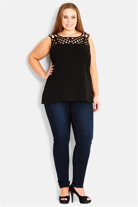 Cross Hatch Sleeveless Top Plus Size By City Chic On Nordstrom