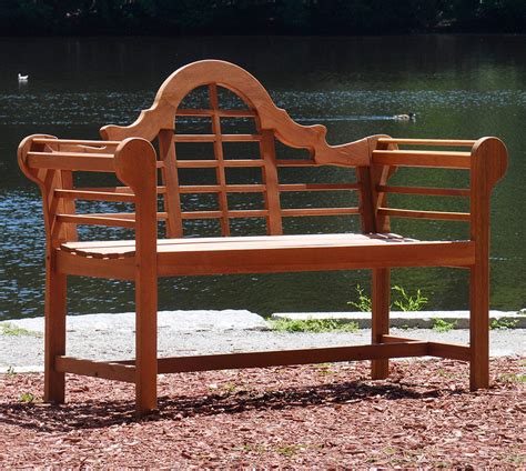 Sir Edwin Lutyens Bench Natural Garden Luster