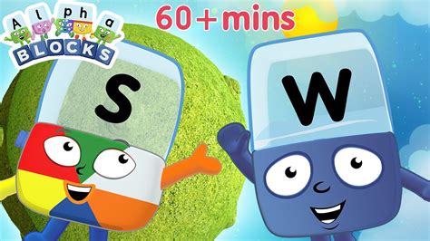 Learning Videos For 5 Year Olds 60 Minutes Learn To Read Officialalphablocks Youtube