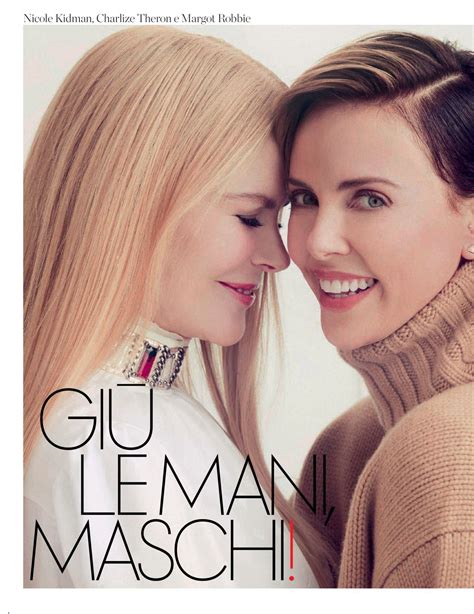 NICOLE KIDMAN, CHARLIZE THERON and MARGOT ROBBIE in Elle Magazine