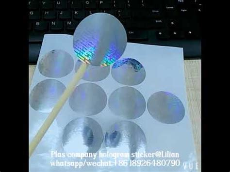 Make Your Own Hologram Sticker Youtube