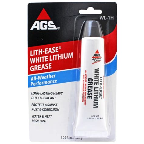 AGS Lith Ease White Lithium Grease All Weather Performance 35 4g