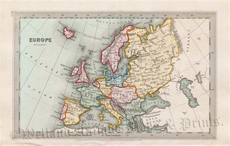 'EUROPE' by T. Starling c.1830 - Welland Antique Maps