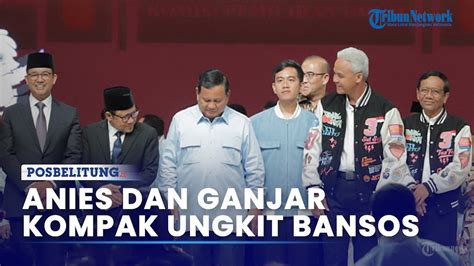 Anies Dan Ganjar Kompak Ungkit Bansos Di Debat Capres Reaksi Prabowo