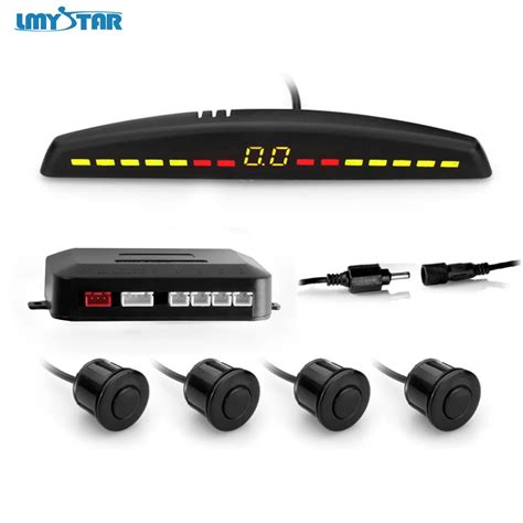 LMYSTAR Kit De Sensor De Aparcamiento LED Para Coche Con 4 Sensores De