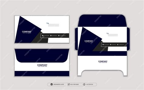 Premium Vector Vector Creative Modern Envelope Template