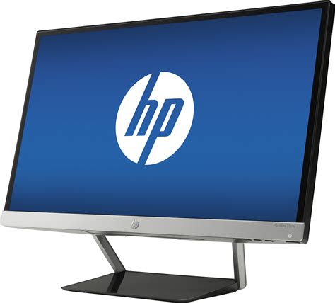 Best Buy Hp Pavilion Ips Led Hd Monitor Jet Black Natural Silver Cw