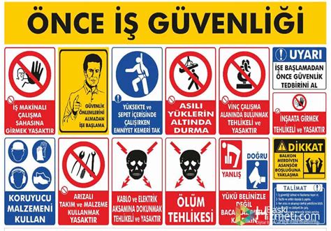 Yönlendirme ve Uyarı Levhaları İş Güvenlik Uyarı Levhaları