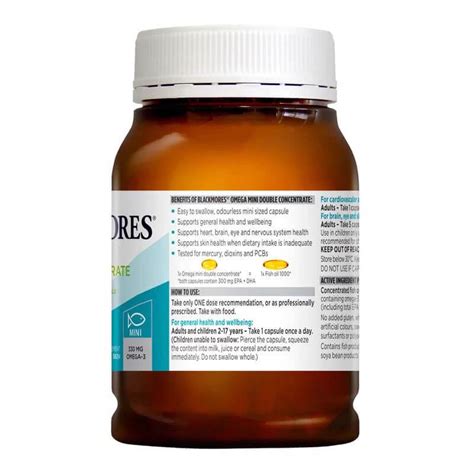 Blackmores Omega Mini Double Concentrate 400 Capsules Natonic