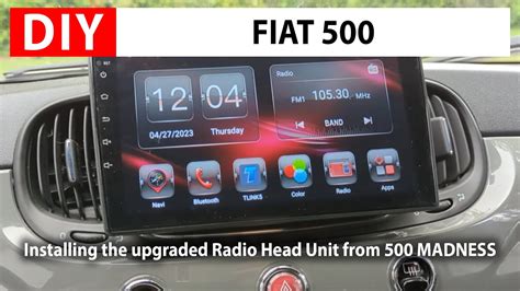 DIY FIAT 500 Installing The Upgraded Radio Head Unit From 500 MADNESS