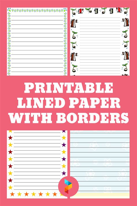 Printable Border Paper With Lines