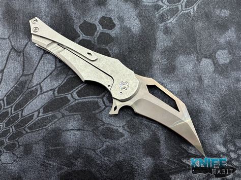 Scorpion 6 Knives LR-D #001 Contoured & Stonewashed Titanium Loki Blade ...