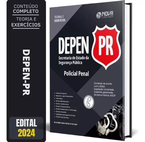 Apostila Concurso Depen Pr 2024 Policial Penal Polícia Mercadolivre