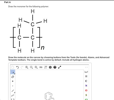 Draw The Monomer For The Following Polymer