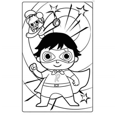 Amazing Ryans World Coloring Page Coloring Home