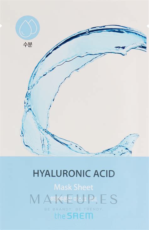 Mascarilla facial de tejido hidratante con ácido hialurónico The Saem