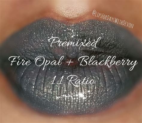 Fire Opal And Blackberry Lipsense Colors Perfect Lip Color Lipsense