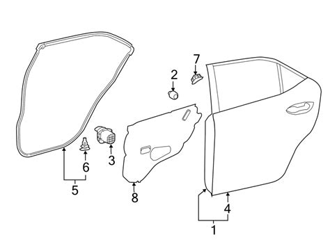 Toyota Corolla Door Shell Rear Toyota Parts Overstock