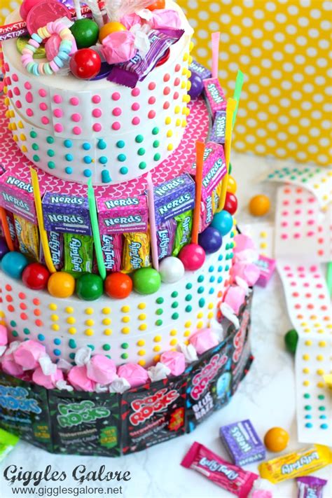 How to Make a NO-BAKE Candy Birthday Cake