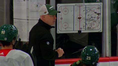 John Hynes coaches first practice with Minnesota Wild - KSTP.com 5 ...