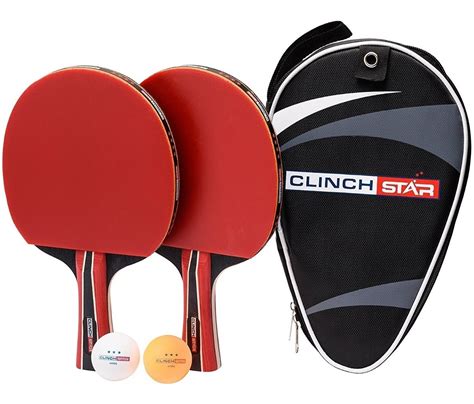 Raqueta Ping Pong 2 Pack Clinch Star Estuche Set Profesional 189