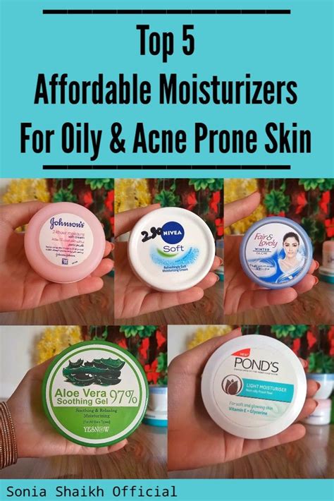 Top 5 Affordable Moisturizers For Oily And Acne Prone Skin