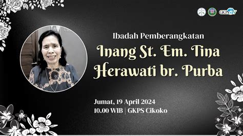 LIVE Ibadah Hari Minggu 14 April 2024 Pdt Elfrida Saragih YouTube