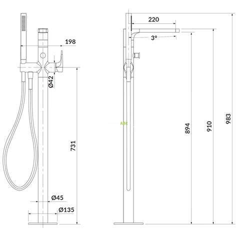 Wanna wolnostojąca owalna 182x71 ZEN DUBLE bateria wannowa