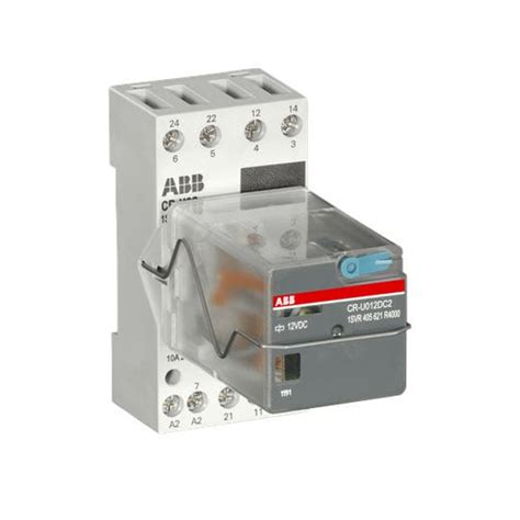 24 Vdc Electromechanical Relay CR U Series ABB 12 Vdc 48VDC