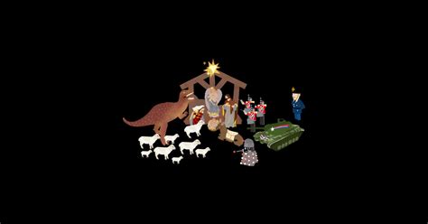 Mr Bean Nativity scene - Mr Bean - Sticker | TeePublic