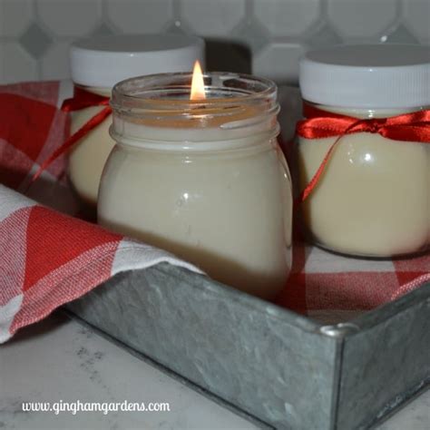 Easy DIY Candle Making - Gingham Gardens