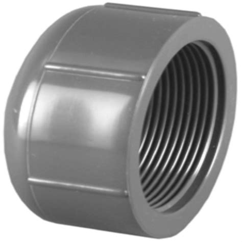 Charlotte Pipe 3 4 In Sch 80 PVC FPT Cap PVC081171200HA The Home Depot