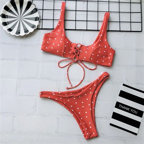 Sexy Dots Micro Brazilian Bikini Female Swimsuit 2019 Women Swimwear