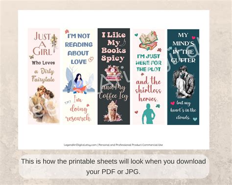 Romance Reader Bookmarks Spicy Bookmark Smut Bookmarks Png Bookmark