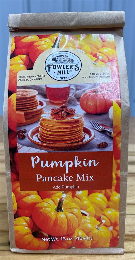 Fowlers Mill Pumpkin Pancake Mix Richards Maple Products