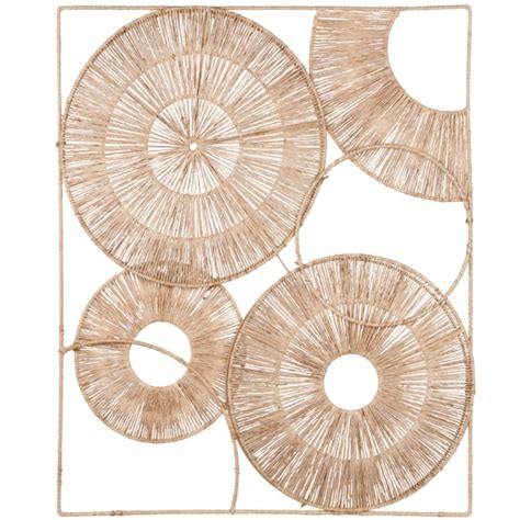 Déco murale en jute tressé beige 60x70 SOLANA Maisons du Monde