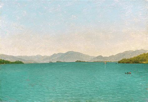 Lake George, Free Study #4 Painting by John Frederick Kensett - Pixels