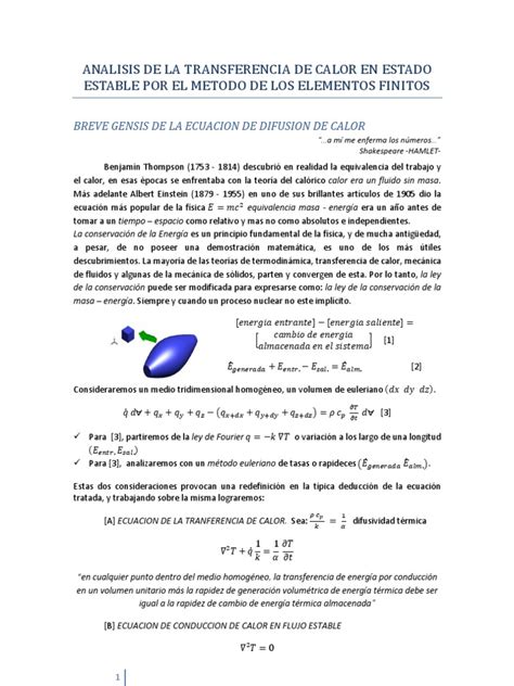 Pdf Analisis De La Transferencia De Calor En Estado Dokumen Tips