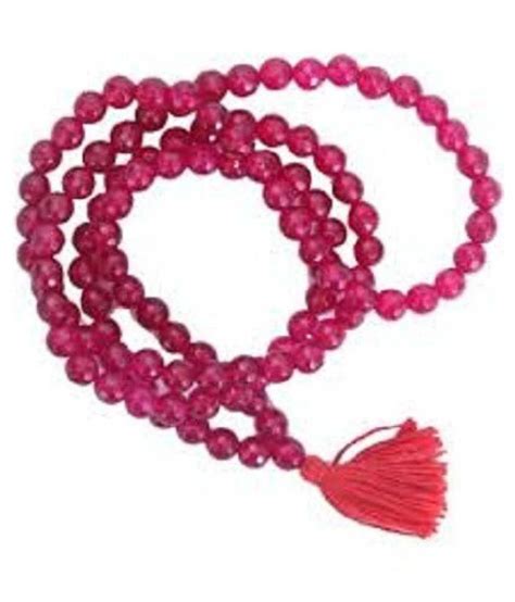 Original Natural Certified Ruby Chain Ruby Mala 10 Mm 1081 Beads