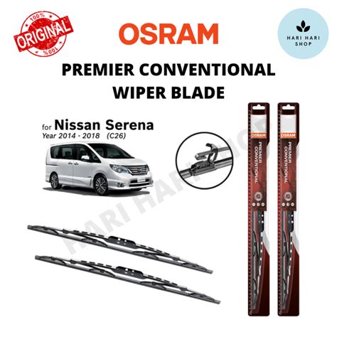 Original Osram Premier Conventional U Hook Wiper Set For Nissan