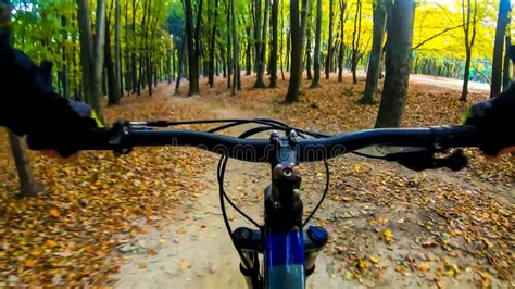 Amateur Rider Riding On The Trails In The Autumn Season Stock Image Image Of Hill Fitness